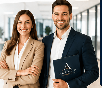 Deux mandataires Agentia Immobilier